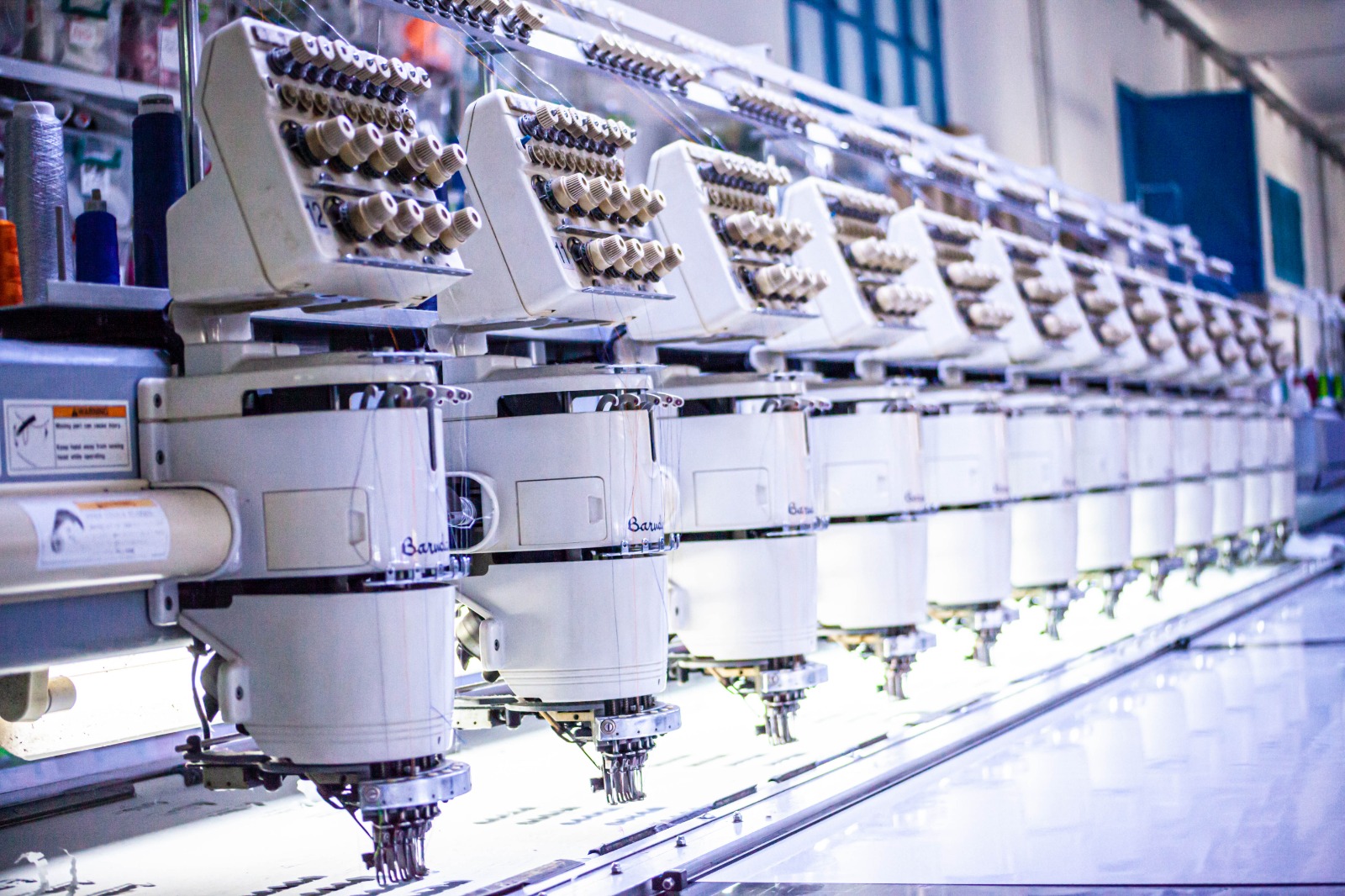 Détail de broderie personnalisée