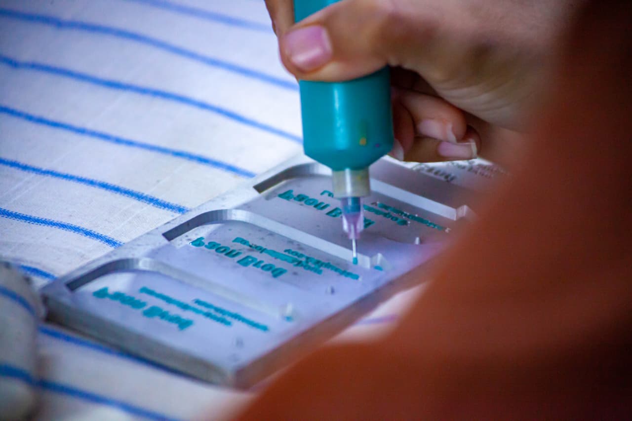 Patch silicone textile 2D personnalisé